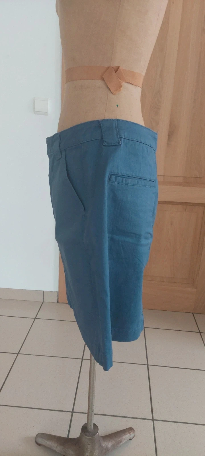 Jupe courte edc Esprit bleu canard - Taille 42 – photo 5